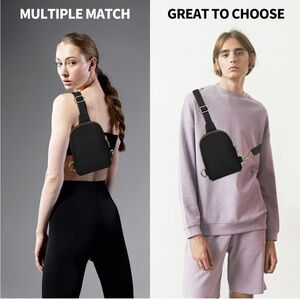 Black and gold fashion sling backpack